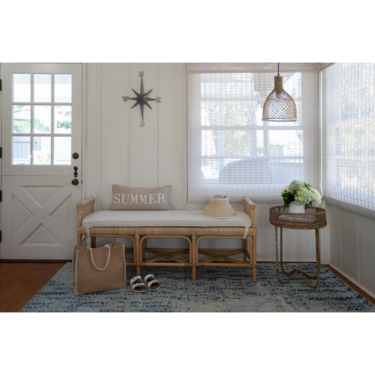 Rattan bedroom online bench